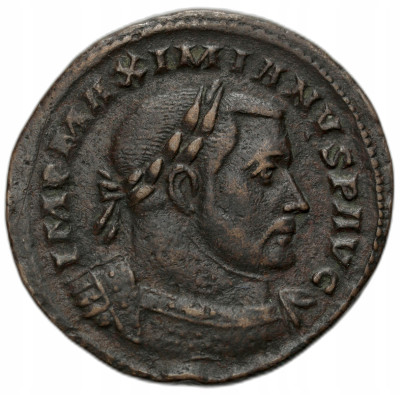 Cesarstwo Rzymskie. Maksymian Herkuliusz (286–310). Follis 305–307, Trewir