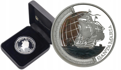 Tuvalu. 1 dolar 2011 Santa Maria – UNCJA SREBRA