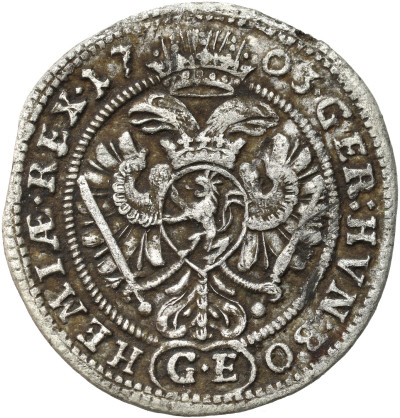 Austria, Leopold I (1657–1705), 3 krajcary 1703 GE, Praga