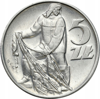 PRL. 5 złotych 1971 Rybak
