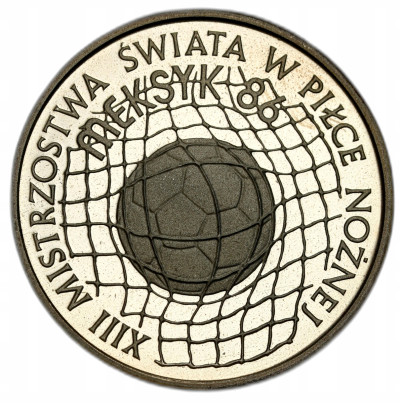 500 złotych 1986 FIFA '86 Meksyk - SREBRO