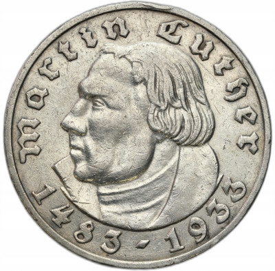 Niemcy, Weimar. 5 marek 1933 E, Muldenhütten – RZADKIE