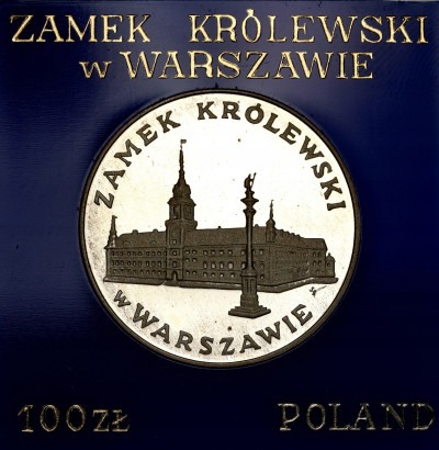 100 złotych 1975 Zamek Królewski w Warszawie – SREBRO