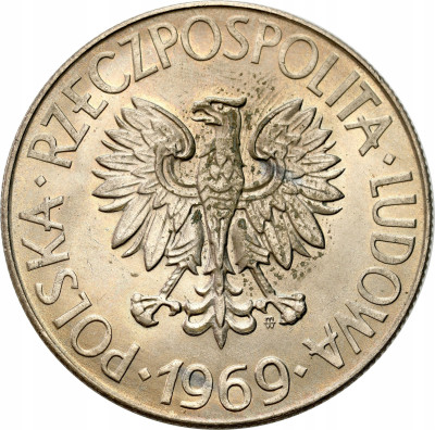 PRL. 10 złotych 1969 Kościuszko – PIĘKNY