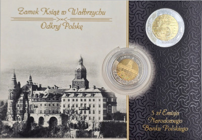 Seria Odkryj Polskę - 5 złotych okolicznościowe - Zamek Książ w Wałbrzychu