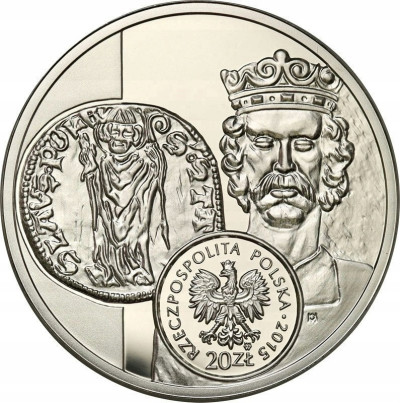 20 złotych 2015 Floren Władysława Łokietka - SREBRO