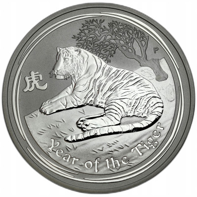 Australia. 1 dolar 2010 Rok tygrysa - SREBRO UNCJA