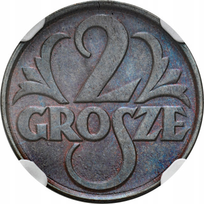 II RP. 2 grosze 1928 NGC MS62 BN – PIĘKNE