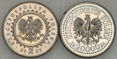 2 złote - zestaw 2 sztuk - Łazienki + Zygmunt I Stary