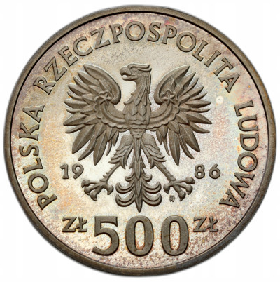 500 złotych 1986 Łokietek – SREBRO
