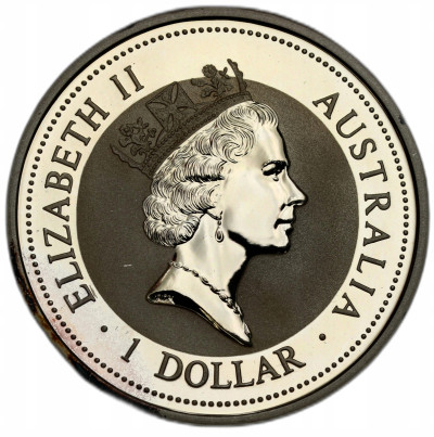Australia. 1 dolar 1995 Kookaburra SREBRO uncja