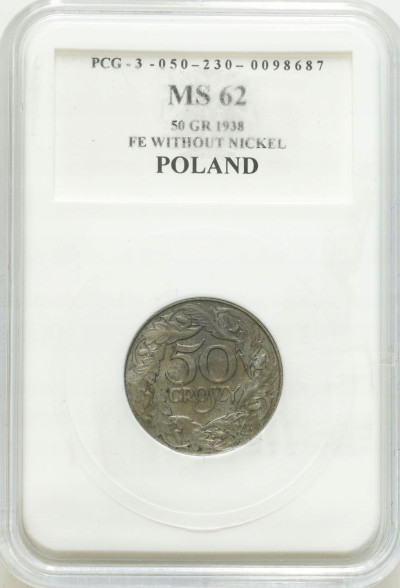 Generalna Gubernia. 50 groszy 1938 PCG