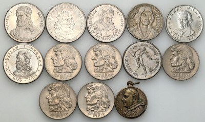 Polska, Watykan. Monety PRL i medal – 13 szt