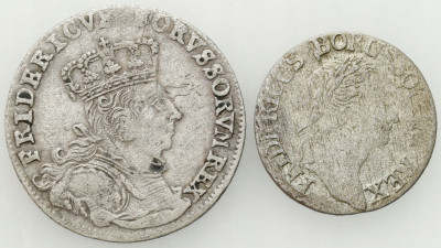 Niemcy, Prusy. 3 greszele 1783 i 6 groszy 1757 C