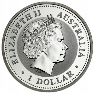 Australia 1 dolar 2004 Kookaburra SREBRO uncja