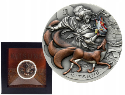 Wyspy Niue. 5 dolarów 2022 Kitsune – 2 UNCJE SREBRA – RZADKOŚĆ