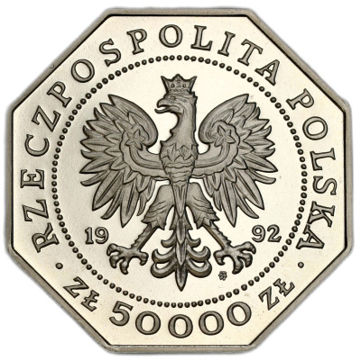 50.000 złotych 1992 Virtutti Militari