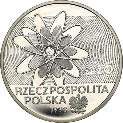 20 złotych 1998 Polon i Rad Skłodowska – SREBRO