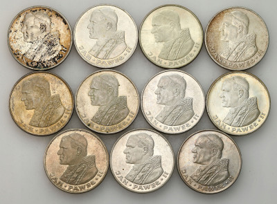 PRL. 1.000 złotych 1982-1983 Jan Paweł II, SREBRO – 11 szt