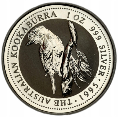 Australia. 1 dolar 1995 Kookaburra SREBRO uncja