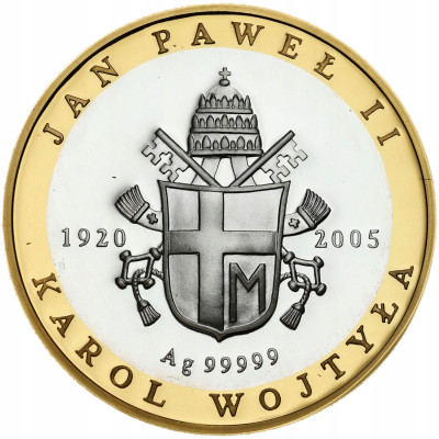 Medal. Jan Paweł II, Karol Wojtyła – SREBRO