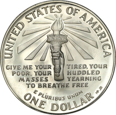 USA. 1 dolar 1986 S, Statue of Liberty – SREBRO