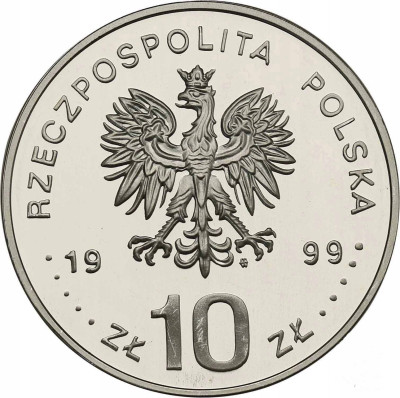 10 złotych 1999 Władysław IV Waza popiersie – SREBRO