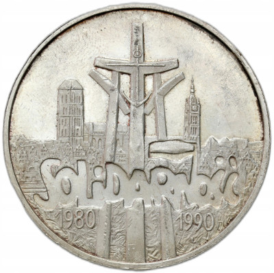 100.000 złotych 1990 Solidarność typ A – SREBRO