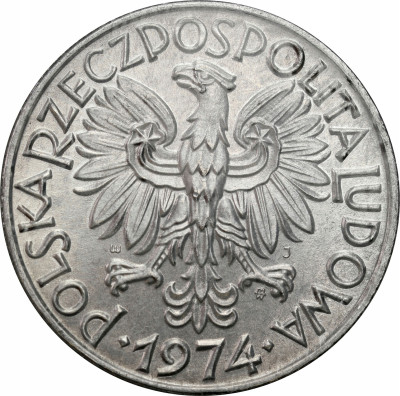 PRL. 5 złotych 1974 Rybak – PIĘKNE