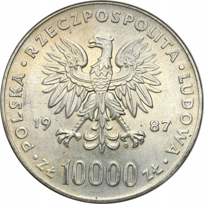 Papież 10000 złotych 1987 Jan Paweł II - SREBRO