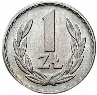 PRL. 1 złoty 1966 - RZADKI ROCZNIK – PIĘKNY