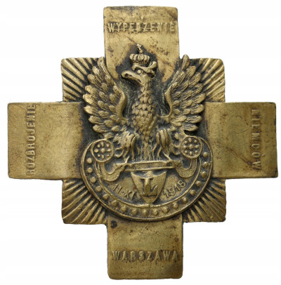 II RP. Odznaka Rozbrojenie - Wypędzenie - Niemców - Warszawa 11.XI.1918