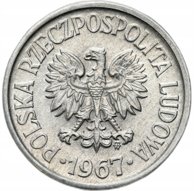 PRL. 20 groszy 1967 – WYŚMIENITE