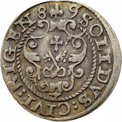 Zygmunt III Waza. Szeląg 1589, Ryga - RZADSZY ROCZNIK
