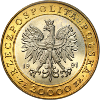 20.000 złotych 1991, 225 lat Mennicy