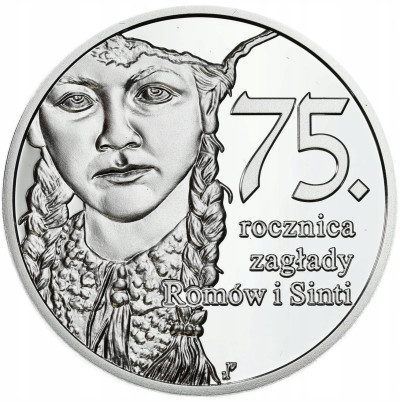 10 złotych 2019 - 75. rocznica zagłady Romów i Sinti - SREBRO