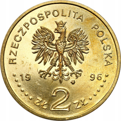 III RP. 2 złote 1996 Zygmunt II August – NAJRZADSZE