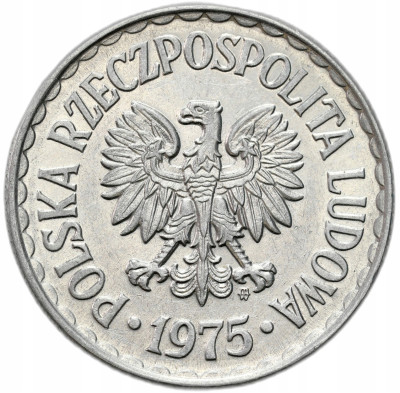 PRL. 1 złoty 1975 – PIĘKNE i RZADSZE