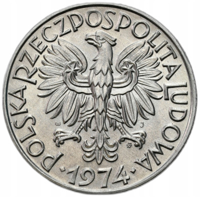 PRL. 5 złotych 1974 Rybak – MENNICZE