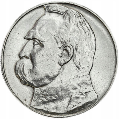 II RP. 10 złotych 1939 Piłsudski – SREBRO