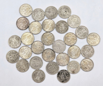 Austria. 1 korona RÓŻNE ROCZNIKI, SREBRO – 30 szt