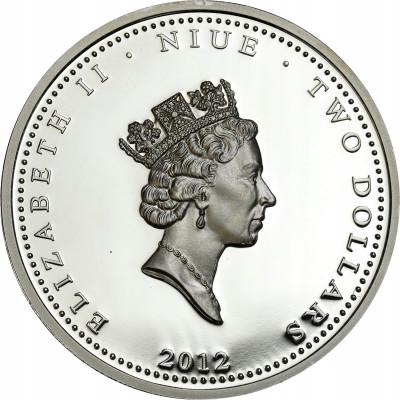 Niue. 2 dolary 2012, Robert Falcon Scott – SREBRO