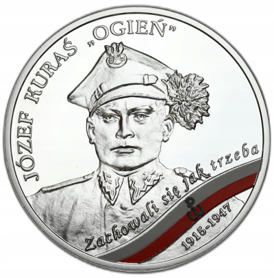 10 złotych 2023 Józef Kuraś „Ogień” - wyklęci żołnierze niezłomni – SREBRO