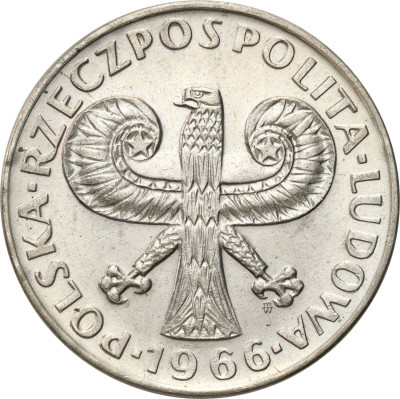 PRL. 10 złotych 1966 mała kolumna – PIĘKNE
