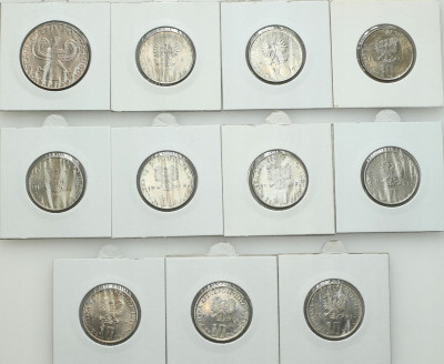 PRL. 10 złotych 1965-1984 – 11 szt