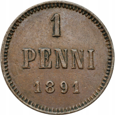 Rosja/Finlandia. 1 penni 1891