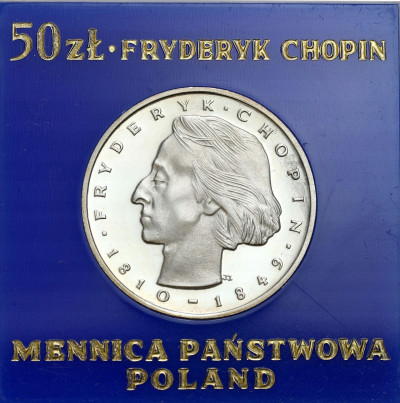 50 złotych 1972 Fryderyk Chopin – SREBRO