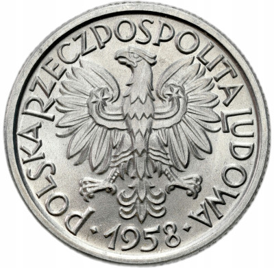 PRL. 2 złote 1958 Jagody – IDEALNE – RZADKIE