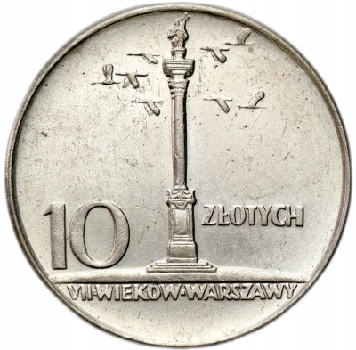 PRL. 10 złotych 1966 mała kolumna