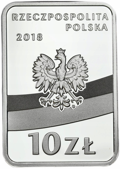 III RP. 10 złotych 2018 Paderewski – niepodległość – SREBRO